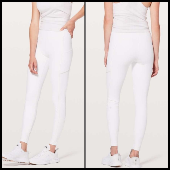 lululemon athletica Pants - EUC Lululemon Speed Up Tight in White